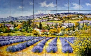 Fresque paysage provencal 1