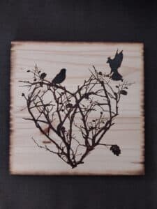 Tableau Arbre Coeur - - Artisanat d'art