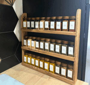 Porte épices en bois de récupération - - Artisanat d'art