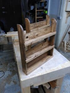 Porte épices en bois de récupération - - Artisanat d'art