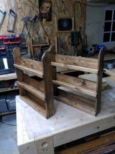 Porte épices en bois de récupération - - Artisanat d'art