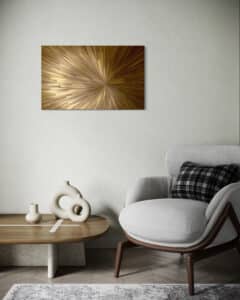 Tableau soleil bronze - - Artisanat d'art