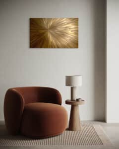 Tableau soleil bronze - - Artisanat d'art