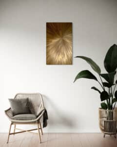 Tableau soleil bronze - - Artisanat d'art