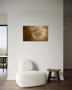 Tableau soleil bronze - - Artisanat d'art